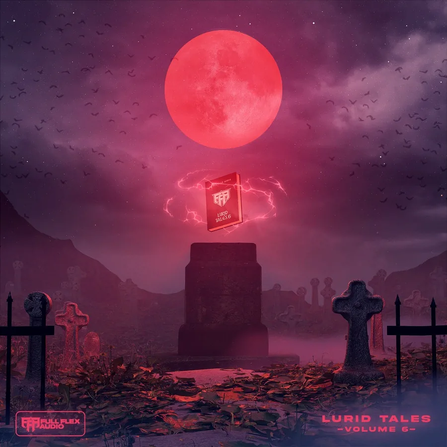 Cover artwork for The Portalist: a red moon over a gothic landscape.