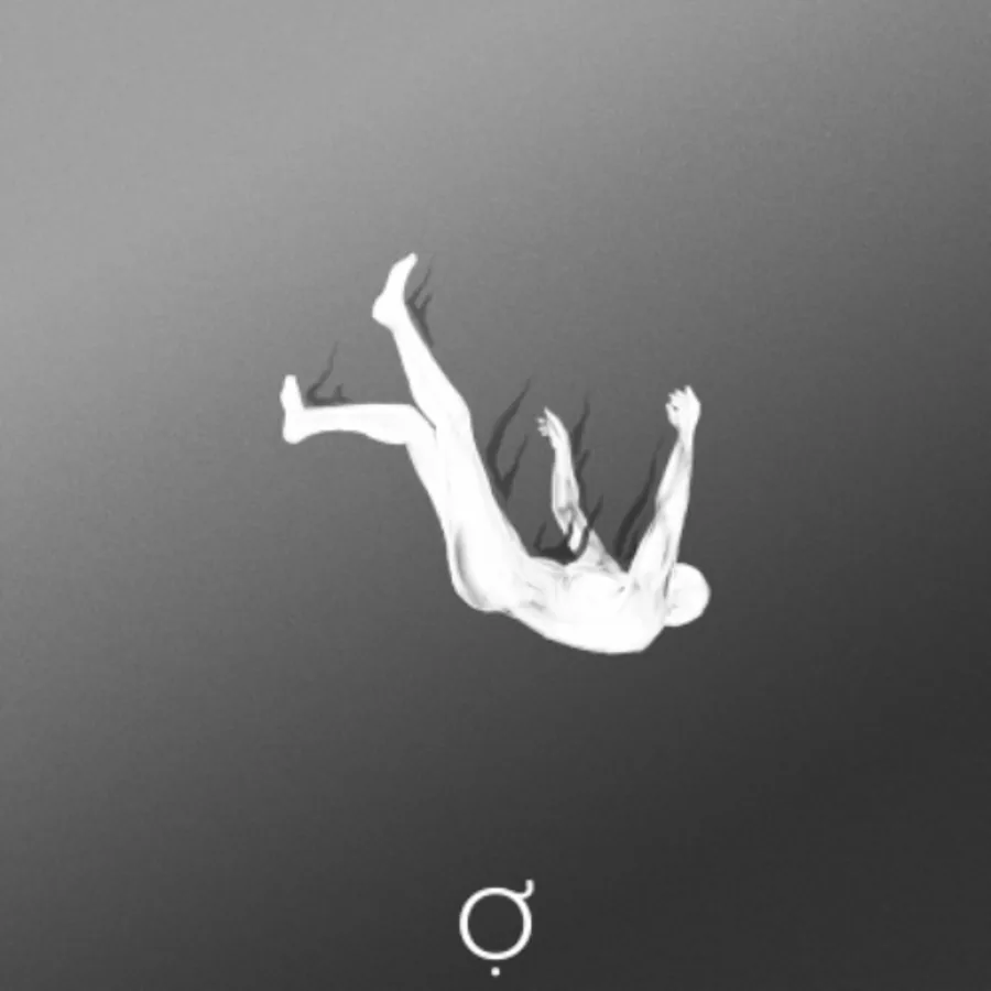 Cover artwork for Split From The Past: a monochrome ring and dot.