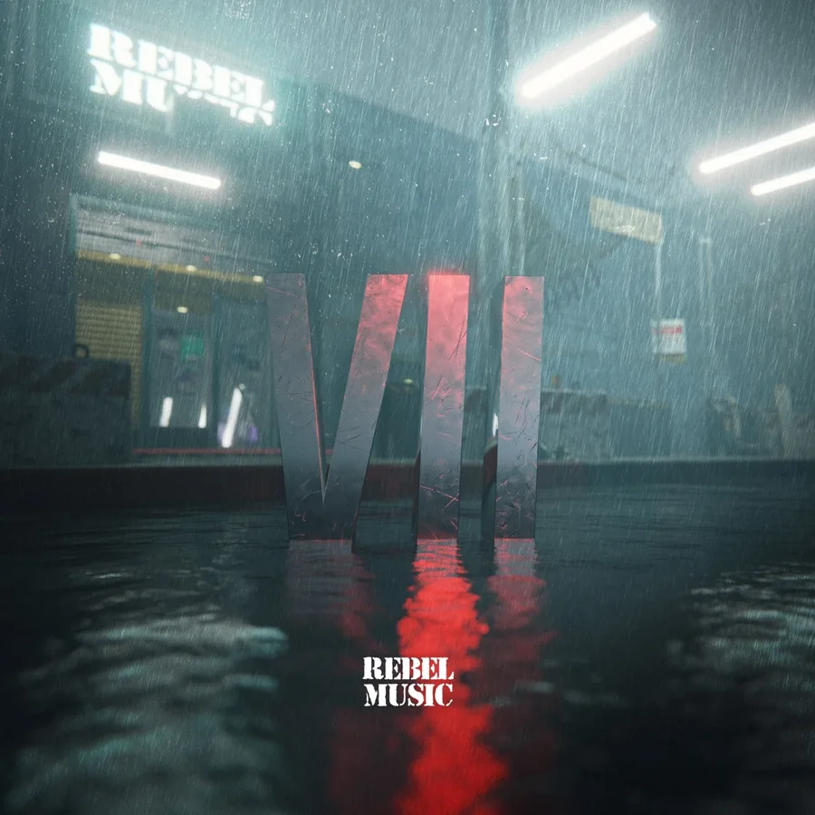 Cover artwork for Synesthete: a rain-soaked red street scene.